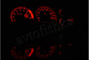 Mitsubishi Lancer 8 светодиодные шкалы (циферблаты) на панель приборов