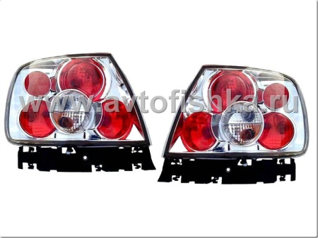 Audi A4 (95-01) фонари задние хромированные, дизайн Lexus Altezza, комплект 2 шт.