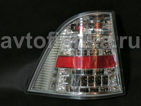 Mercedes ML W163 (98-05) фонари задние светодиодные хромированные, комплект 2 шт.