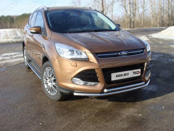 Ford Kuga (13–) Защита передняя (двойная) 42,4/42,4 мм