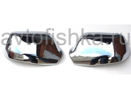 Mazda 3, 6 (2003-2007) хромированные накладки на дверные боковые зеркала, комплект 2 шт.