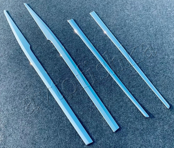 Toyota Highlander Kluger XU70 (20-25) хромированные молдинги для дверей, комплект накладок