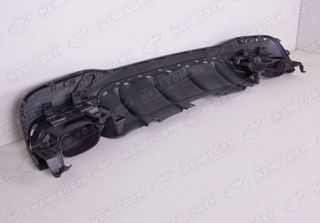 Mercedes-Benz GLE-Klasse W166 2015 - 2018 Диффузор заднего бампера с насадками на глушитель 6.3 AMG хром