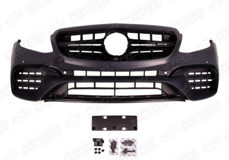 Mercedes-Benz E-Klasse C238 2016 - 2020 Бампер передний 6.3S AMG черный