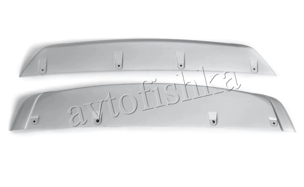 Nissan Qashqai (14–) Накладки (юбки) на передний и задний бамперы, комплект 2 шт.