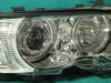 BMW 3 E46 (98-01) 2 дв. фары передние линзовые хромированные, со светящимися ободками, с поворотниками, с мотором электрокорректора, комплект лев.+прав.