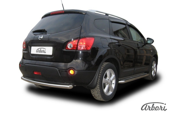 Защита заднего бампера Arbori d57 NISSAN QASHQAI +2 2007-2011