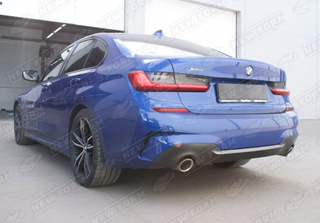 BMW 3 серия G20 2018 - н.в. Диффузор с хром насадками M340I