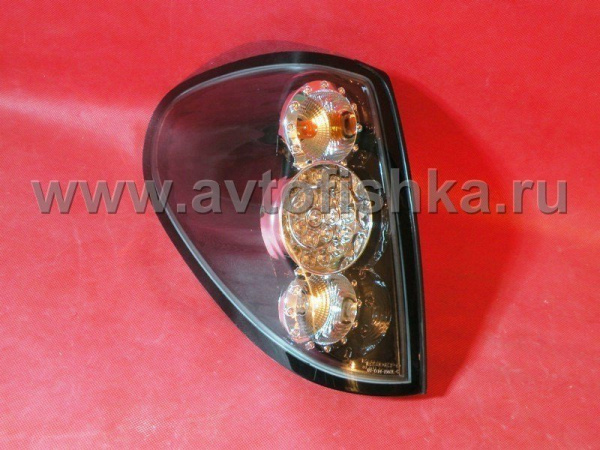 Mitsubishi L200 Triton фонари задние светодиодные черные, комплект 2 шт.