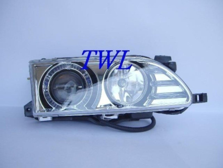 Toyota Corolla (92-97) AE100 фары передние хромированные, со светящимися ободками и светодиодной подсветкой, комплект с поворотниками лев. и прав.