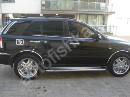 Kia Sorento (2002-2009) молдинги окон нижние из нержавеющей стали, 4 шт.