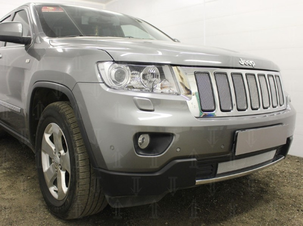 Jeep Grand Cherokee (11–12) Защита радиатора, хром, низ
