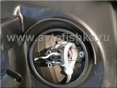 Toyota Land Cruiser 100 (98-05) фары передние черные матовые, с совмещенными поворотниками, комплект 2 шт.