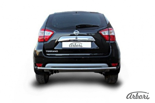 Защита заднего бампера Arbori d42 NISSAN TERRANO 2014-