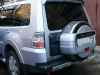 Mitsibishi Pajero 4 (07-14) контейнер (бокс) запасного колеса 265/70R16; 265/65R17; 265/60R18