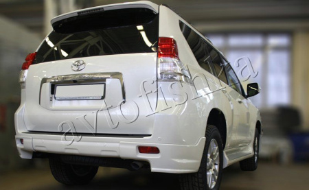 Toyota Land Cruiser Prado 150 (09 – 14) юбка заднего бампера в стиле JAOS | клыки