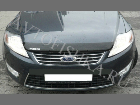 Дефлектор капота темный с надписью Ford Mondeo 2007-2010