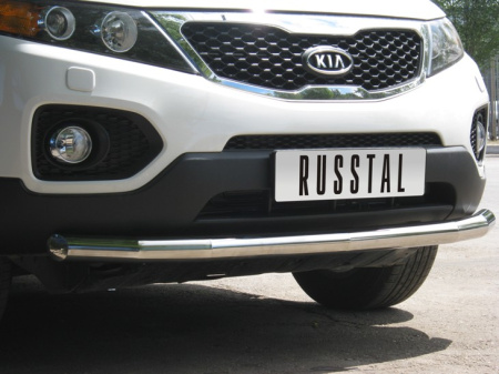 Kia Sorento (09-) защита переднего бампера, труба 70 мм