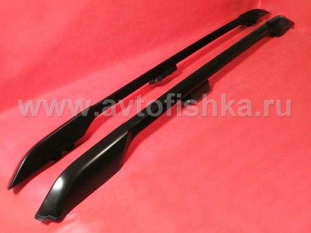 Toyota Land Cruiser Prado 150 (10-) черные продольные рейлинги на крышу, дизайн Оригинал Toyota, комплект 2 шт.