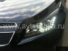 Chevrolet Cruze (08-) черные линзовые передние фары со светящимися ободками и диодной подсветкой в стиле Volkswagen, комплект 2 шт.