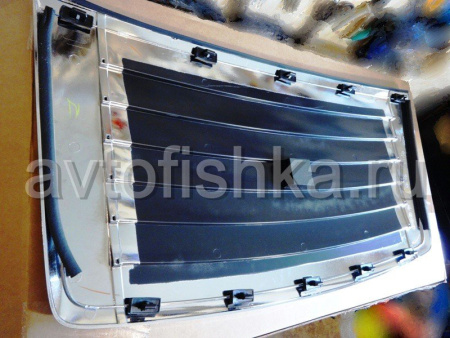 Hummer H3 (2005-) накладка на дефлектор капота хромированная пластиковая, оригинал GM