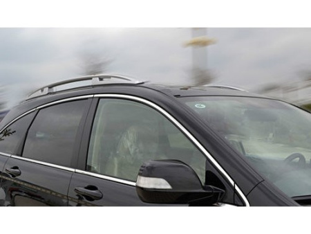 Honda CR-V 3 (2006-2011) продольные алюминиевые серебристые рейлинги на крышу.