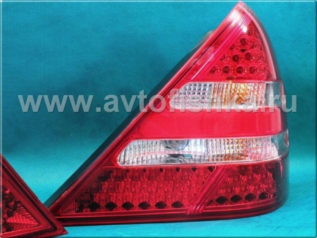 Mercedes-Benz R170 SLK (98-04) фонари задние светодиодные красно-белые, комплект 2 шт.