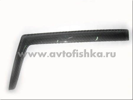 Toyota FJ Cruiser (07-) дефлекторы боковых окон, карбоновые, ветровики, комплект 2 шт.