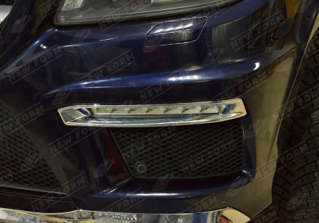 Mercedes-Benz GL-Klasse X166 2012 - 2016 Комплект хром накладок (юбки) и дуффузоры 6.3 AMG