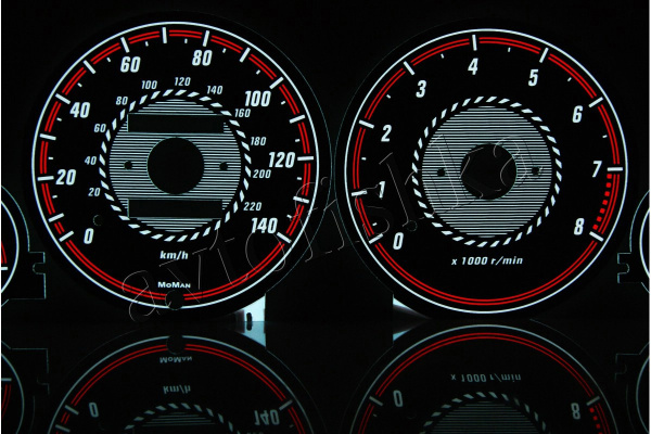 Honda Civic (95-00) 5D светодиодные шкалы (циферблаты) на панель приборов - дизайн 1