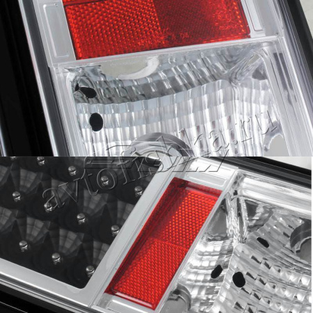 Hummer H2 (02-08) фонари задние светодиодные черные, комплект 2 шт.