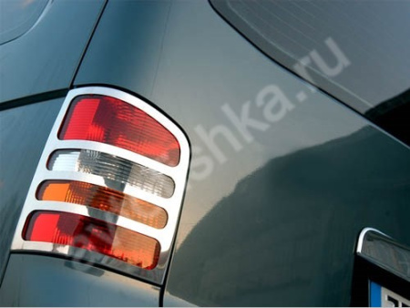 Volkswagen Transporter T5 (2003-) накладки на задние фонари из нержавеющей стали, 2 шт.