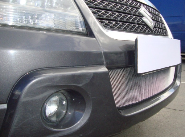 Suzuki Grand Vitara (08–12) Защита радиатора, хром