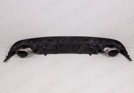 Mercedes-Benz C-Klasse W205 Coupe рестайлинг 2018 - н.в. Диффузор заднего бампера 4.3 AMG с хромированными насадками