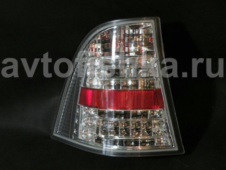 Mercedes ML W163 (98-05) фонари задние светодиодные хромированные, комплект 2 шт.