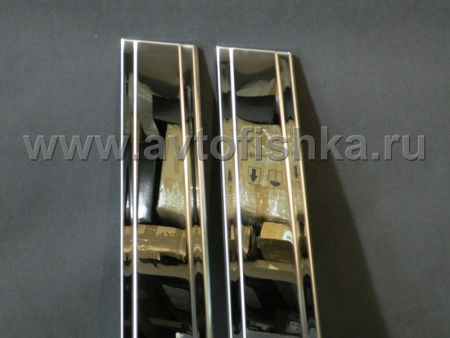 Toyota Land Cruiser 200, Lexus LX 570 (08-) накладки на стойки дверей из нержавеющей стали, 8 предмета