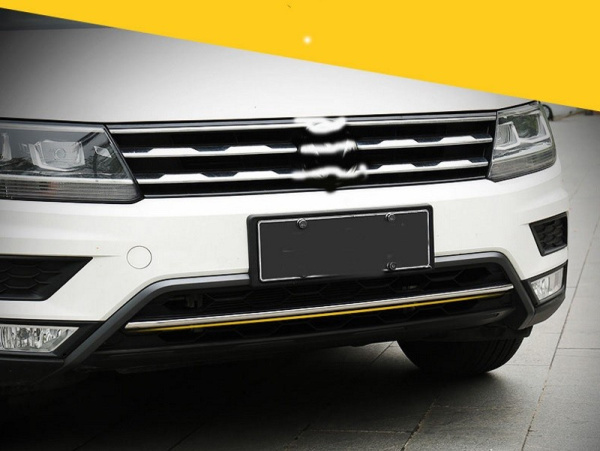 Volkswagen Tiguan (17–) Молдинг на воздухозаборник переднего бампера, нерж. сталь, 1 часть