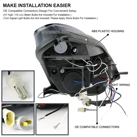 Toyota Celica (00-05) фары передние линзовые хромированные, со светящимися ободками LED