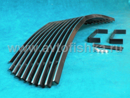 Chrysler Pacifica (03-08) решетка радиатора верхняя и нижняя в бампер, алюминиевые, комплект 2 шт.