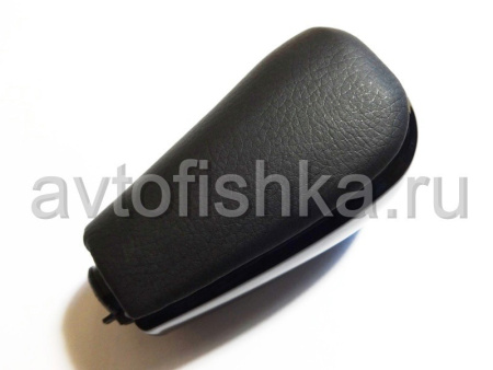 Toyota Land Cruiser Prado 120, 150 ручка на рычаг переключения передач АКПП, черное дерево (piano black) и черная кожа.