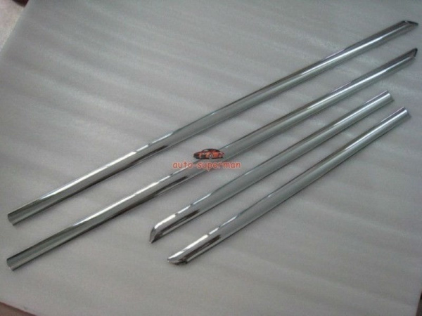 Hyundai Sonata NF (04-09) пластиковые молдинги на двери боковые полностью хромированные, комплект 4 шт.