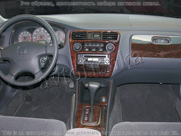 Декоративные накладки салона Honda Accord 2001-2002 перчаточный ящик, 1 элементов.