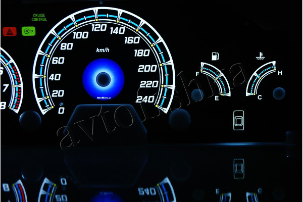 Honda Accord Coupe (98-02) светодиодные шкалы (циферблаты) на панель приборов