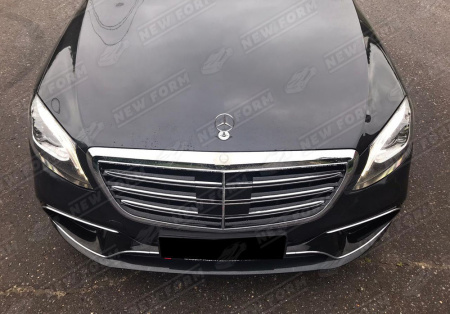Mercedes-Benz S-Klasse W222 рестайлинг 2017 - 2020 Решетка радиатора BR черная матовая