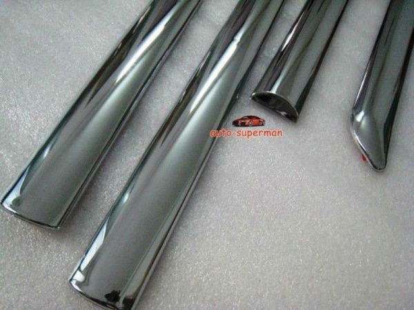 Honda Accord (08-) пластиковые молдинги на двери боковые полностью хромированные, комплект 4 шт.