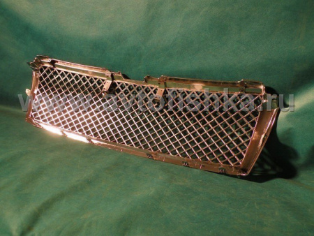 Toyota Land Cruiser Prado 150 (10-) решетка радиатора хромированная пластиковая, дизайн Bentley