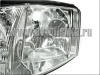 Audi A6 (99-01) фары передние линзовые хромированные, со светящимися ободками, под корректор, комплект 2 шт.