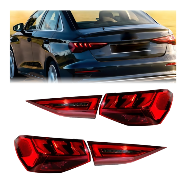 Задние светодиодные фонари для Audi A3 8Y (2020–2024), OEM 8Y0945307/8Y0945308 — общий вид