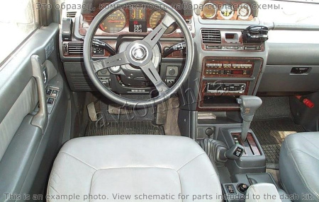 Декоративные накладки салона Mitsubishi Pajero/Montero 1991-1999 полный набор, 11 элементов.