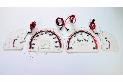 Toyota Hilux / 4 Runner светодиодные шкалы (циферблаты) на панель приборов - дизайн 2
